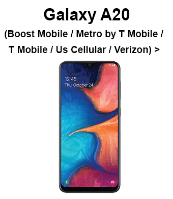 Galaxy A20 (Boost Mobile / Metro by T-Mobile / Sprint / T-Mobile / U.S. Cellular / Verizon)